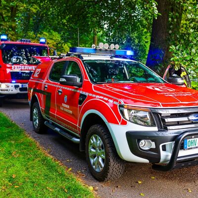 Bild vergr&ouml;&szlig;ern: Komandowagen bei Einsatz an S-Bahn Gleise